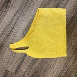 One shoulder knit crop top